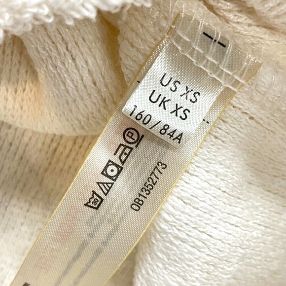 Free People Beach Sweater Womens Extra Small Cream Cozy Fall Minimalist Basic - Picture 7 of 11